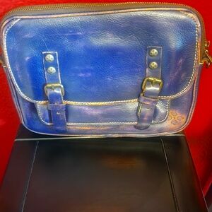 Patricia Nash LEON Overdye Purple Flap Crossbody NW/O Tags Rare!